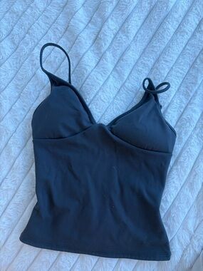 Garage Black V-Neck Slim Cami Top